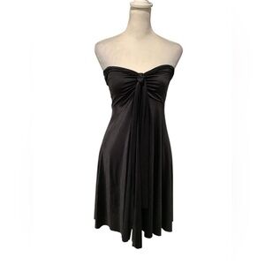 Chic Black Strapless Dress